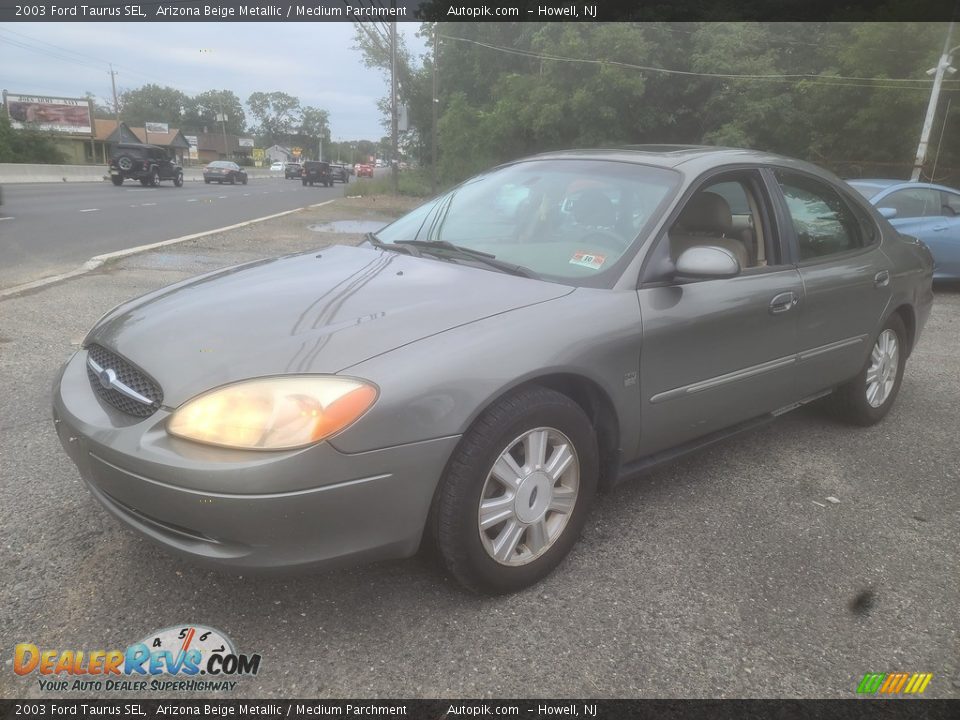 2003 Ford Taurus SEL Arizona Beige Metallic / Medium Parchment Photo #6