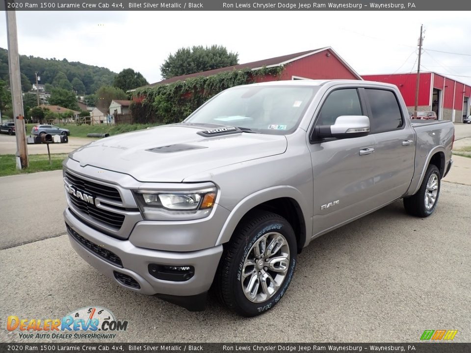 2020 Ram 1500 Laramie Crew Cab 4x4 Billet Silver Metallic / Black Photo #1