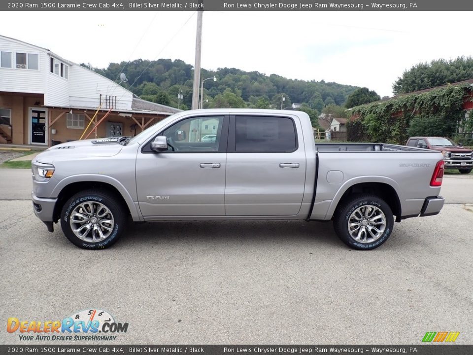 2020 Ram 1500 Laramie Crew Cab 4x4 Billet Silver Metallic / Black Photo #3