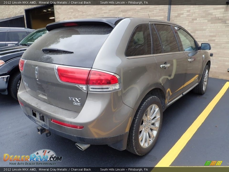 2012 Lincoln MKX AWD Mineral Gray Metallic / Charcoal Black Photo #4