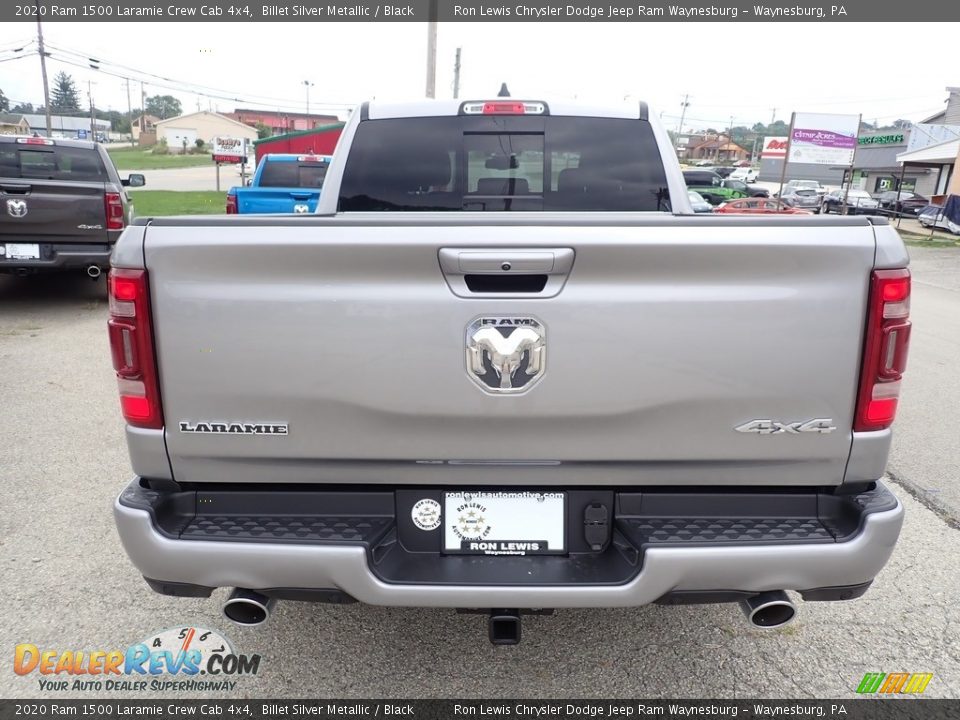 2020 Ram 1500 Laramie Crew Cab 4x4 Billet Silver Metallic / Black Photo #5