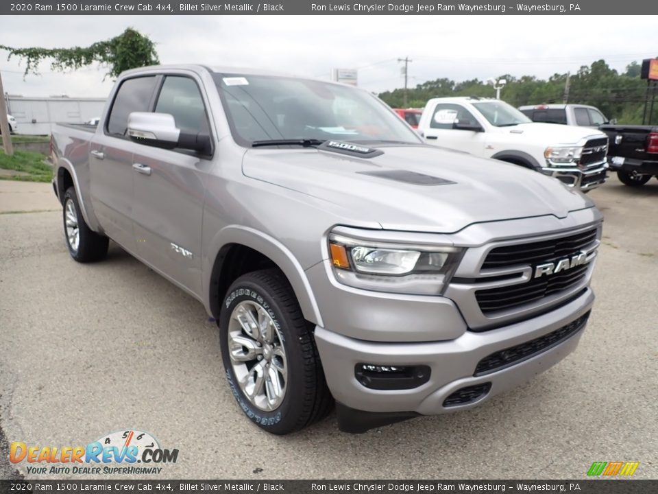 2020 Ram 1500 Laramie Crew Cab 4x4 Billet Silver Metallic / Black Photo #8