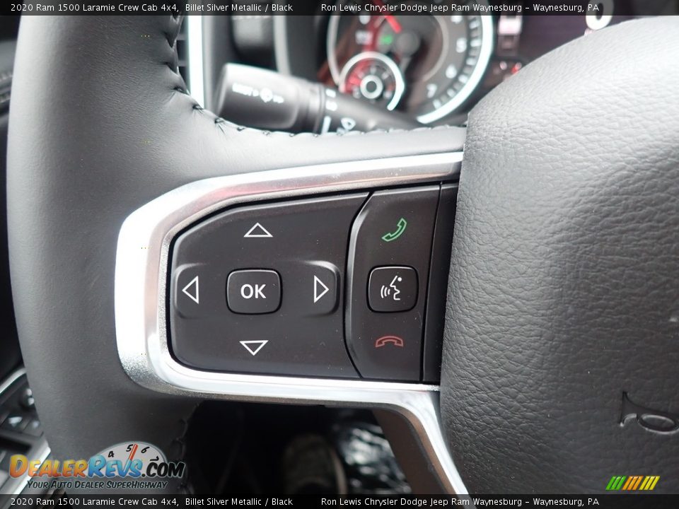 2020 Ram 1500 Laramie Crew Cab 4x4 Billet Silver Metallic / Black Photo #20