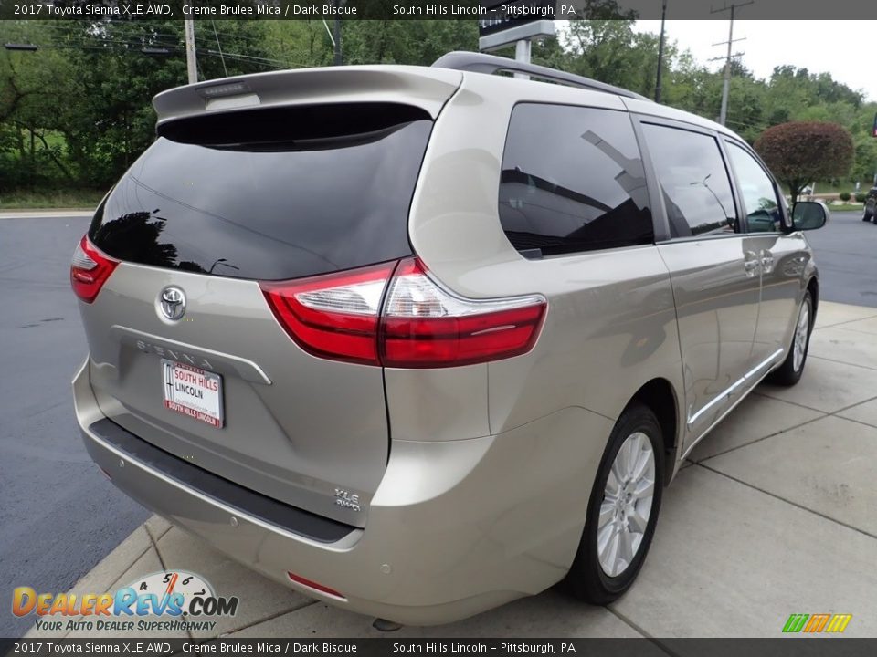 2017 Toyota Sienna XLE AWD Creme Brulee Mica / Dark Bisque Photo #6