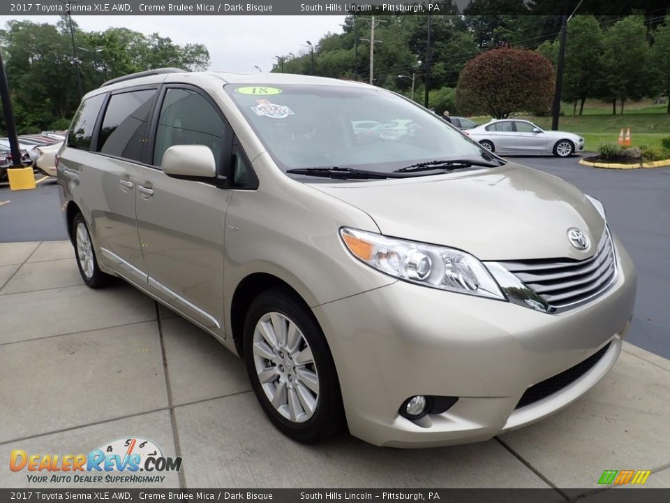 2017 Toyota Sienna XLE AWD Creme Brulee Mica / Dark Bisque Photo #8
