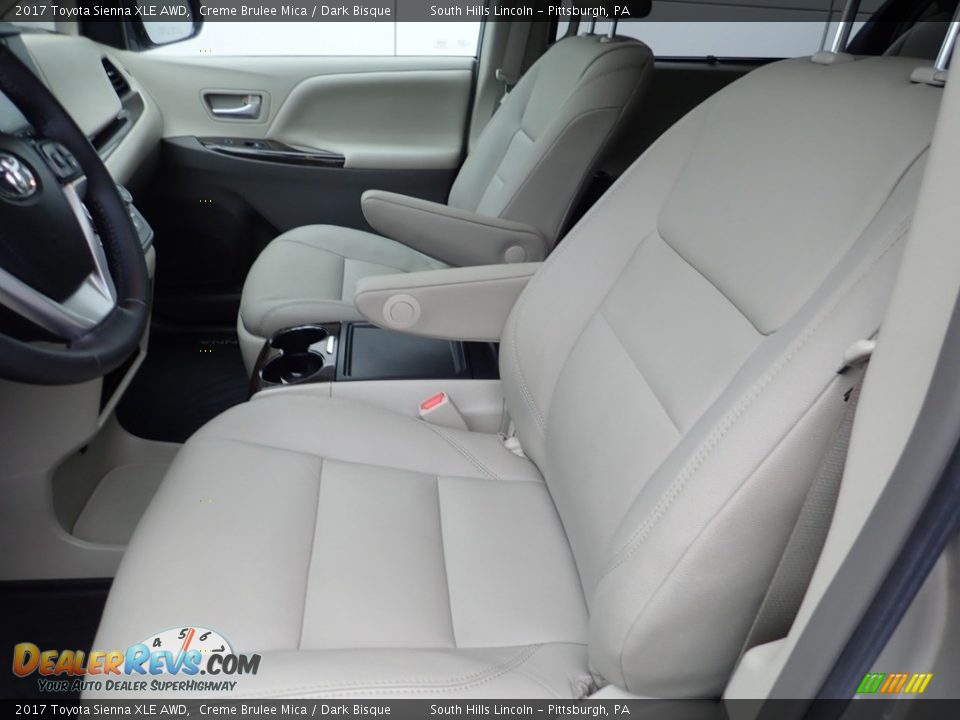 2017 Toyota Sienna XLE AWD Creme Brulee Mica / Dark Bisque Photo #16