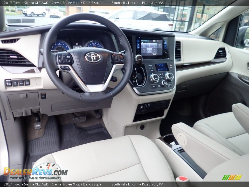 2017 Toyota Sienna XLE AWD Creme Brulee Mica / Dark Bisque Photo #18