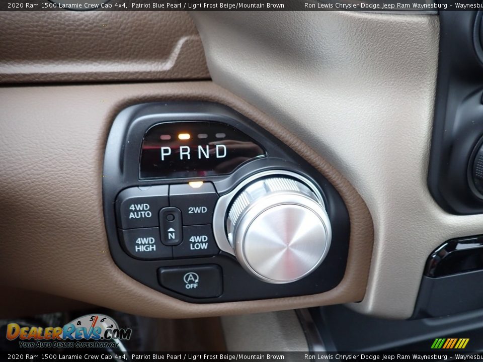 2020 Ram 1500 Laramie Crew Cab 4x4 Patriot Blue Pearl / Light Frost Beige/Mountain Brown Photo #17