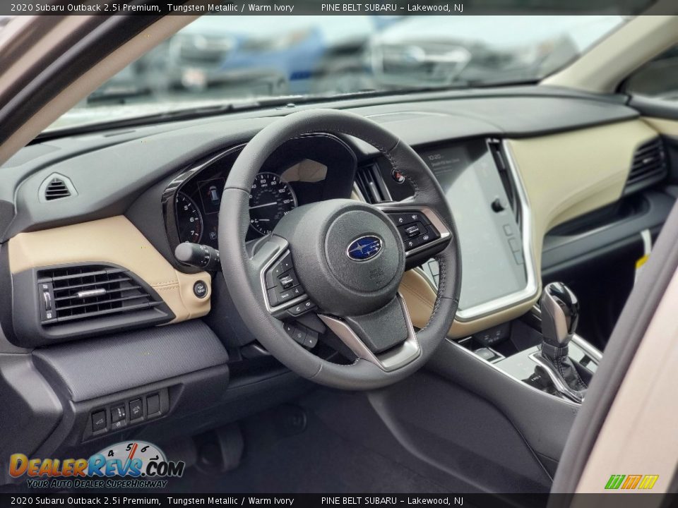 2020 Subaru Outback 2.5i Premium Tungsten Metallic / Warm Ivory Photo #12
