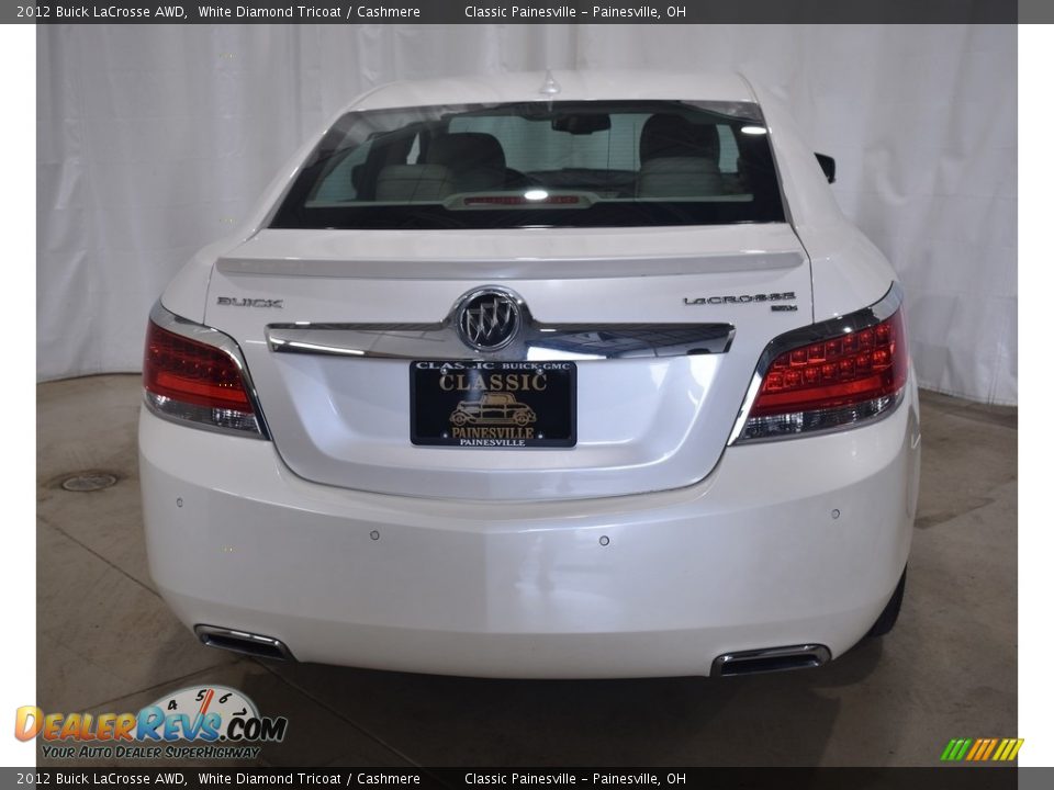 2012 Buick LaCrosse AWD White Diamond Tricoat / Cashmere Photo #3