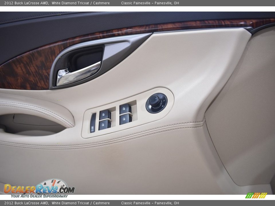 2012 Buick LaCrosse AWD White Diamond Tricoat / Cashmere Photo #10