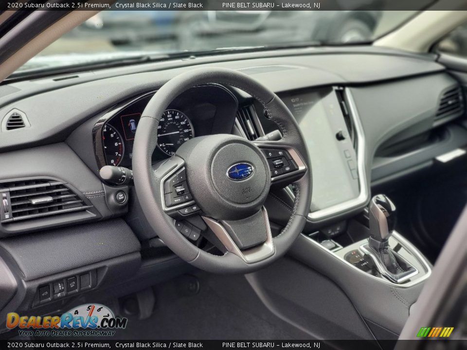 2020 Subaru Outback 2.5i Premium Crystal Black Silica / Slate Black Photo #12