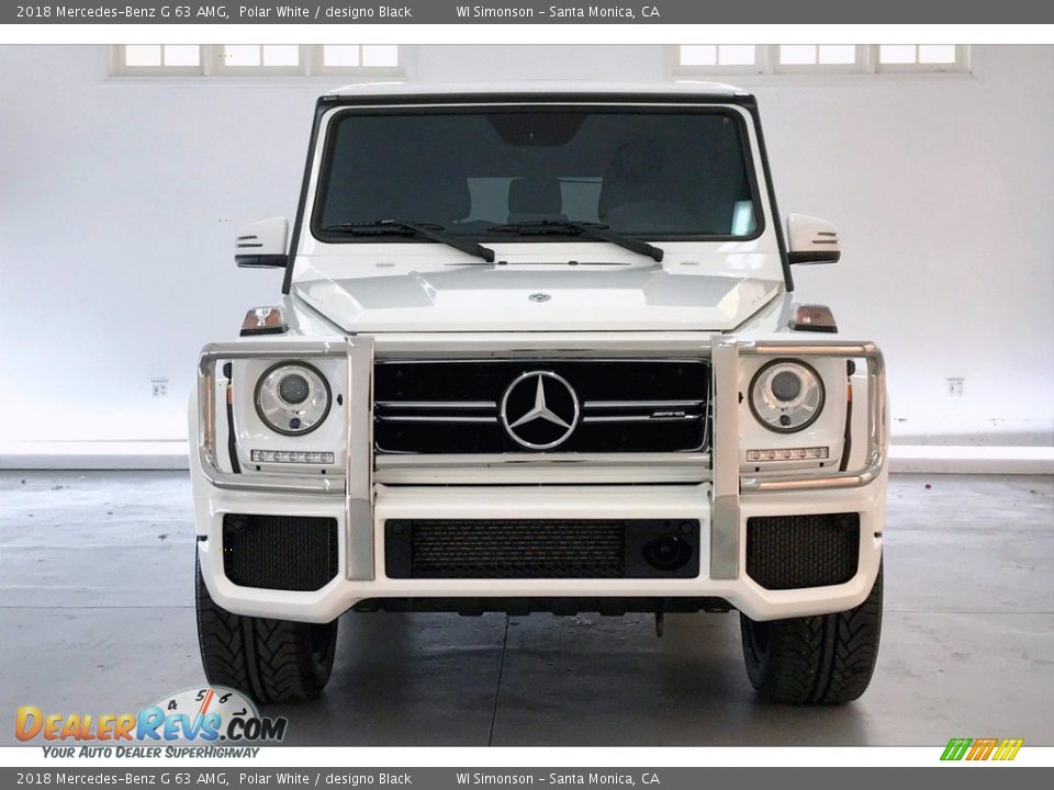 2018 Mercedes-Benz G 63 AMG Polar White / designo Black Photo #2