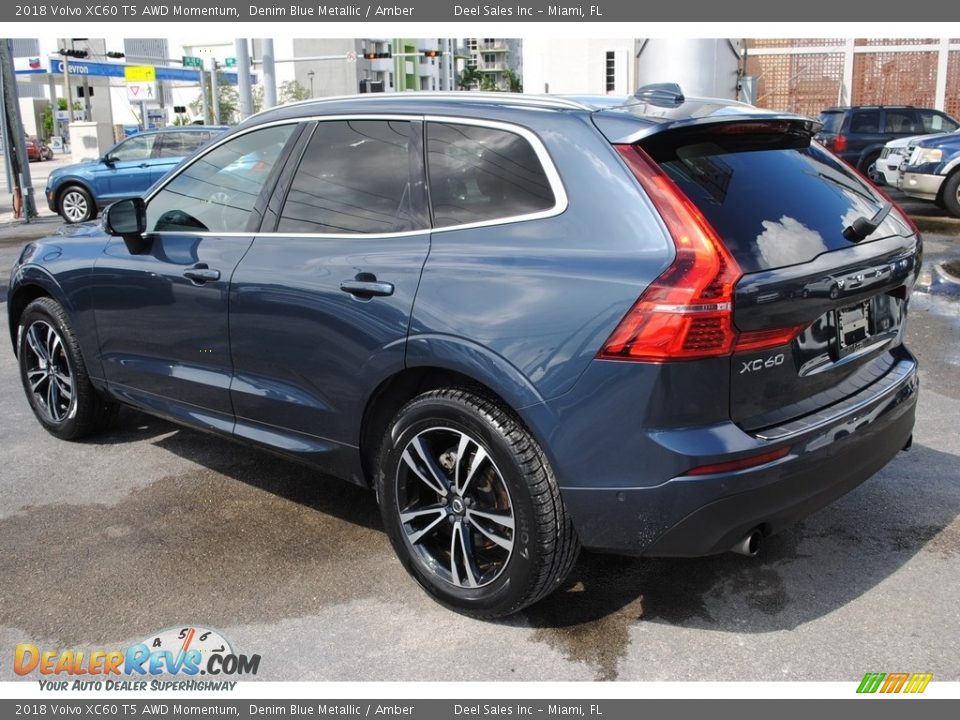 2018 Volvo XC60 T5 AWD Momentum Denim Blue Metallic / Amber Photo #6