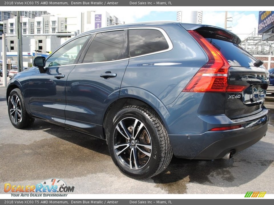 2018 Volvo XC60 T5 AWD Momentum Denim Blue Metallic / Amber Photo #7