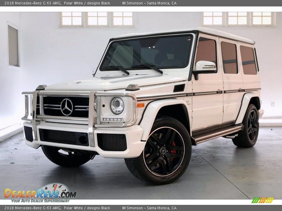 2018 Mercedes-Benz G 63 AMG Polar White / designo Black Photo #12