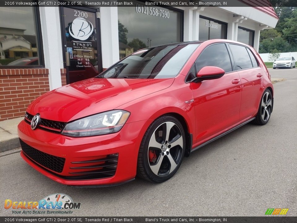 2016 Volkswagen Golf GTI 2 Door 2.0T SE Toenado Red / Titan Black Photo #2