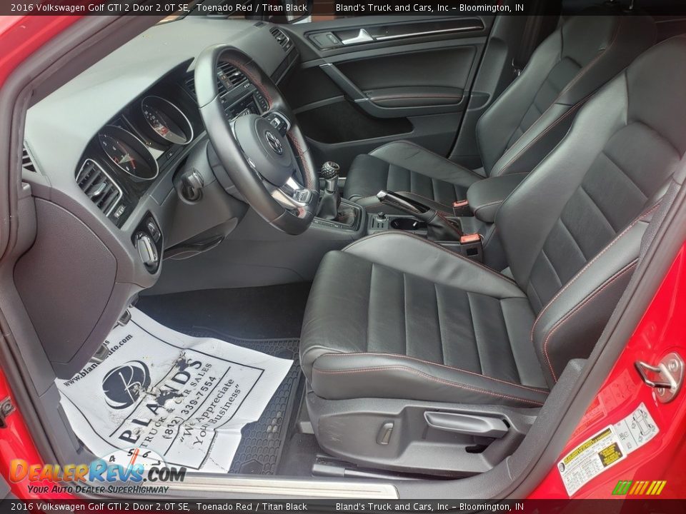 2016 Volkswagen Golf GTI 2 Door 2.0T SE Toenado Red / Titan Black Photo #7