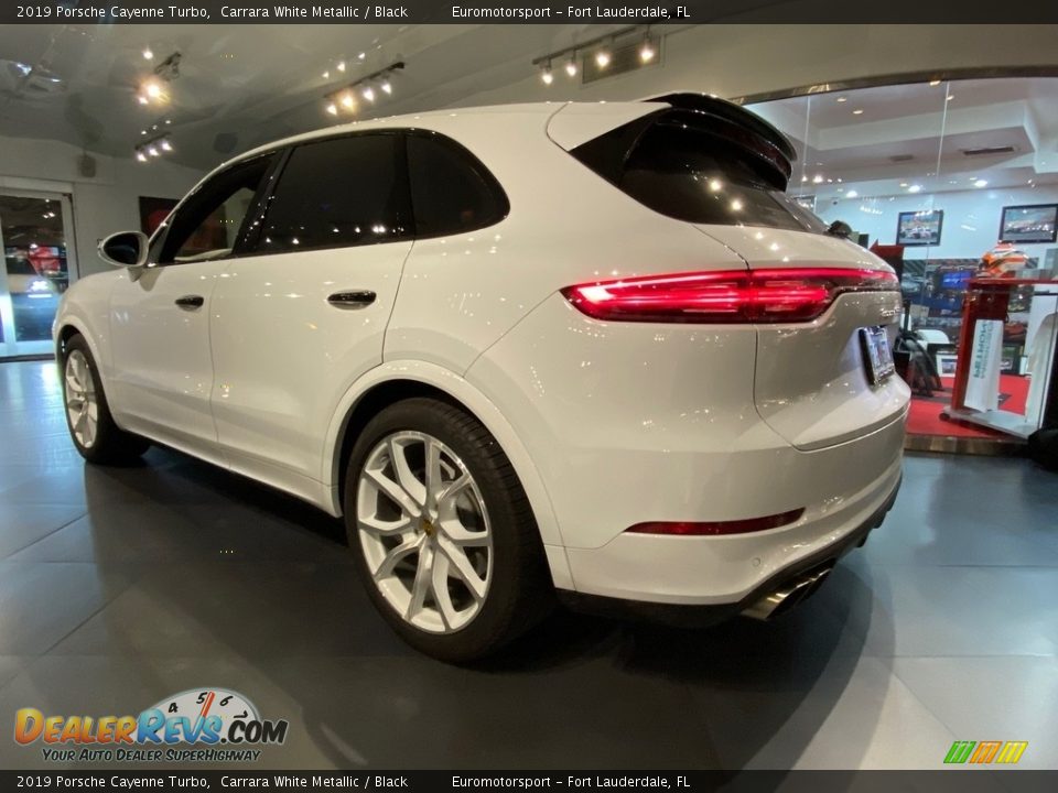 2019 Porsche Cayenne Turbo Carrara White Metallic / Black Photo #8