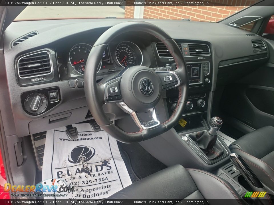 2016 Volkswagen Golf GTI 2 Door 2.0T SE Toenado Red / Titan Black Photo #10