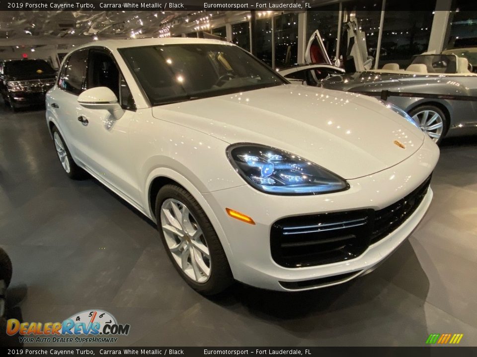2019 Porsche Cayenne Turbo Carrara White Metallic / Black Photo #14
