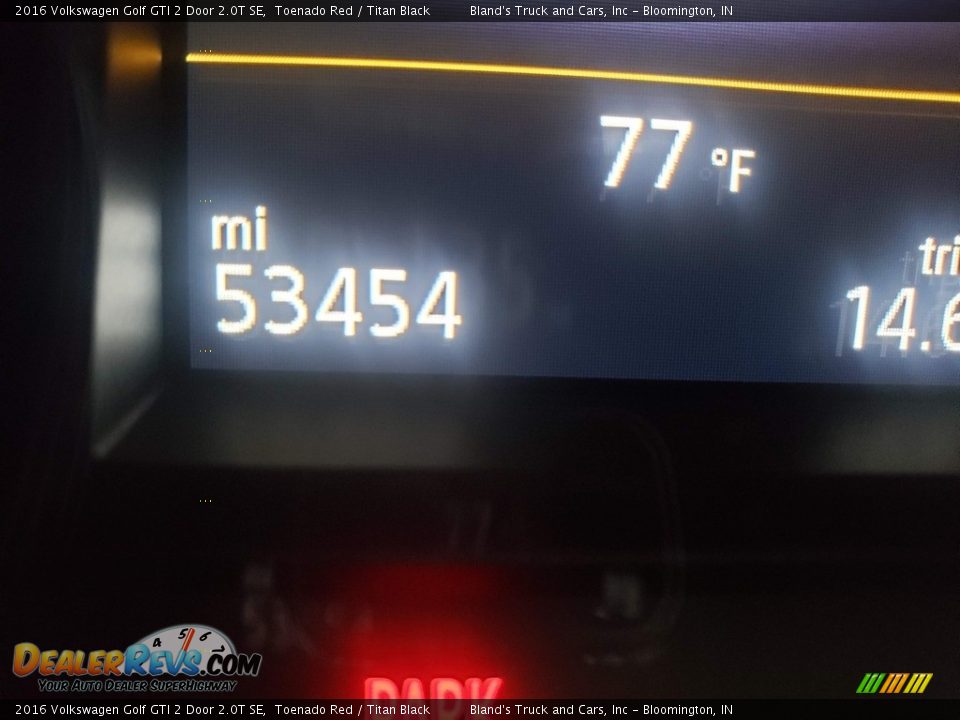 2016 Volkswagen Golf GTI 2 Door 2.0T SE Toenado Red / Titan Black Photo #16
