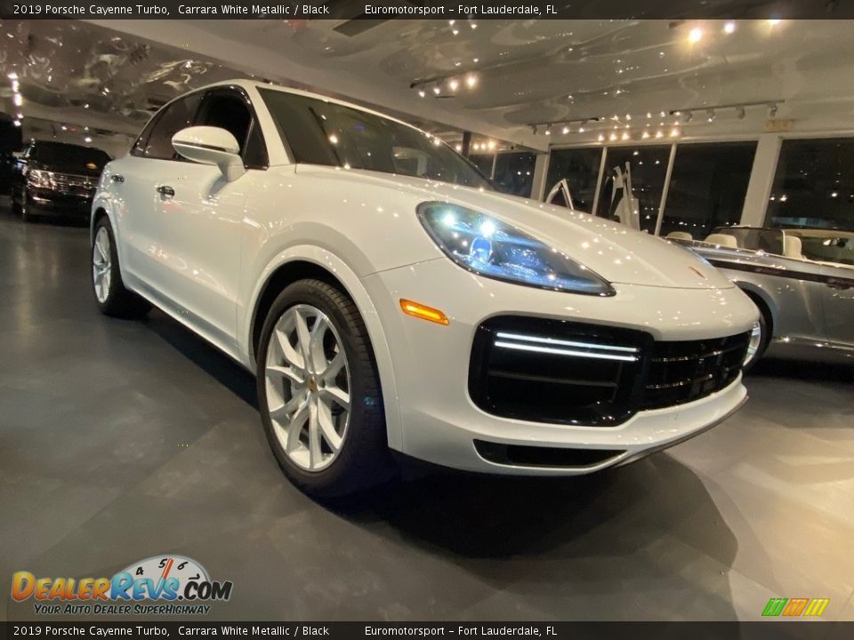 2019 Porsche Cayenne Turbo Carrara White Metallic / Black Photo #15