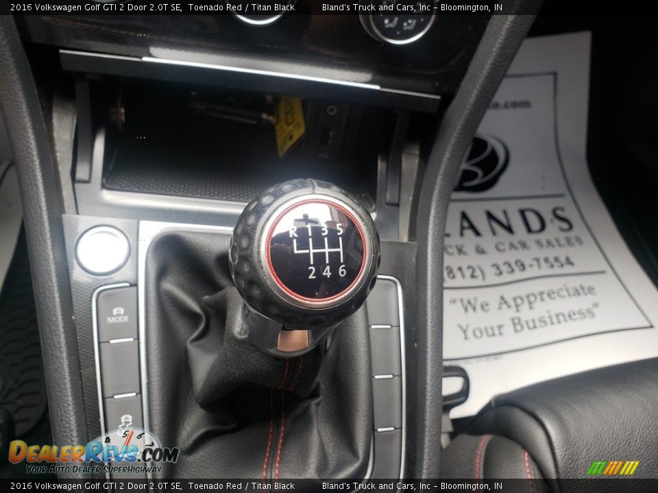 2016 Volkswagen Golf GTI 2 Door 2.0T SE Toenado Red / Titan Black Photo #18