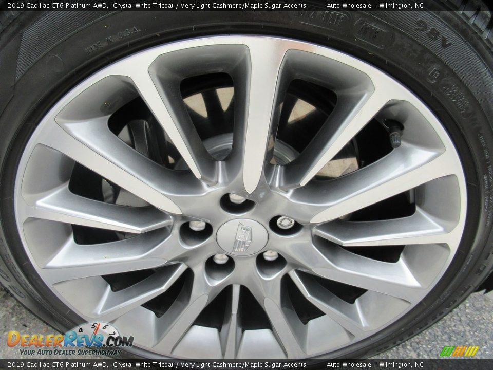 2019 Cadillac CT6 Platinum AWD Crystal White Tricoat / Very Light Cashmere/Maple Sugar Accents Photo #7