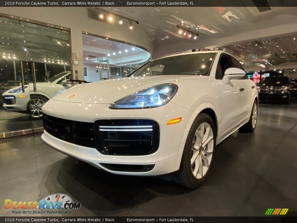 2019 Porsche Cayenne Turbo Carrara White Metallic / Black Photo #17