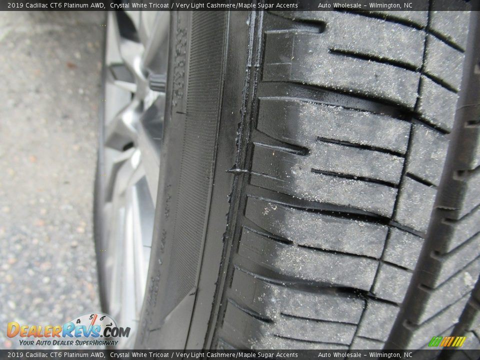 2019 Cadillac CT6 Platinum AWD Crystal White Tricoat / Very Light Cashmere/Maple Sugar Accents Photo #8