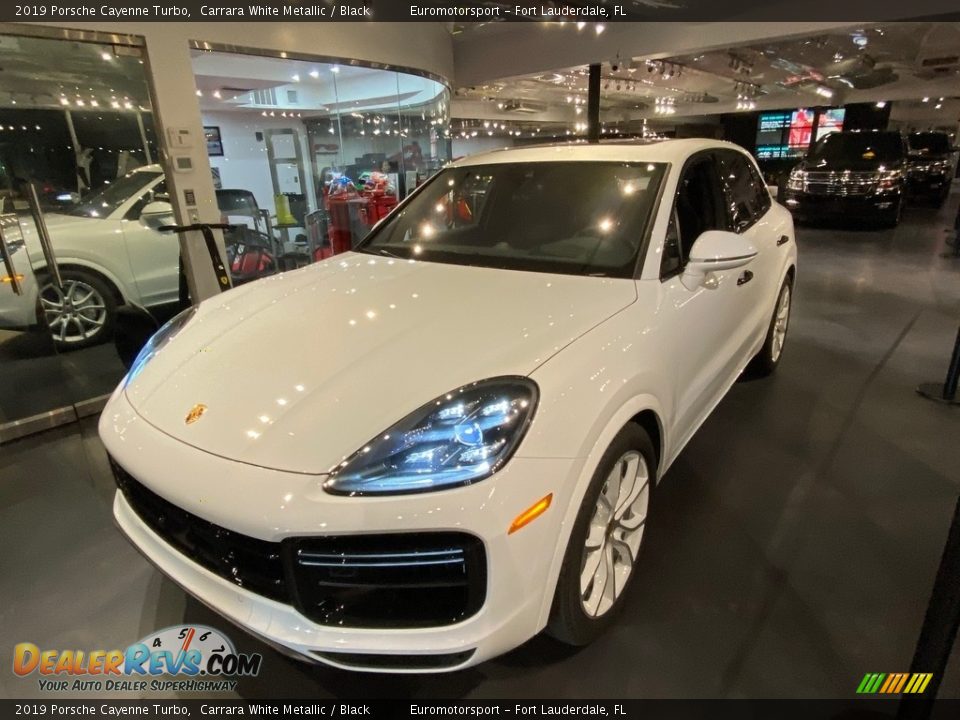 2019 Porsche Cayenne Turbo Carrara White Metallic / Black Photo #18