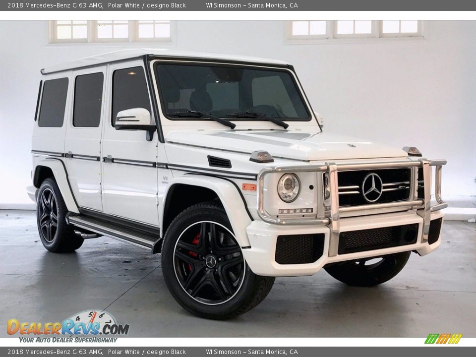 2018 Mercedes-Benz G 63 AMG Polar White / designo Black Photo #34