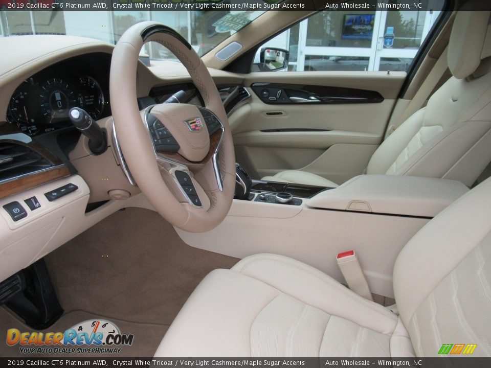 2019 Cadillac CT6 Platinum AWD Crystal White Tricoat / Very Light Cashmere/Maple Sugar Accents Photo #10