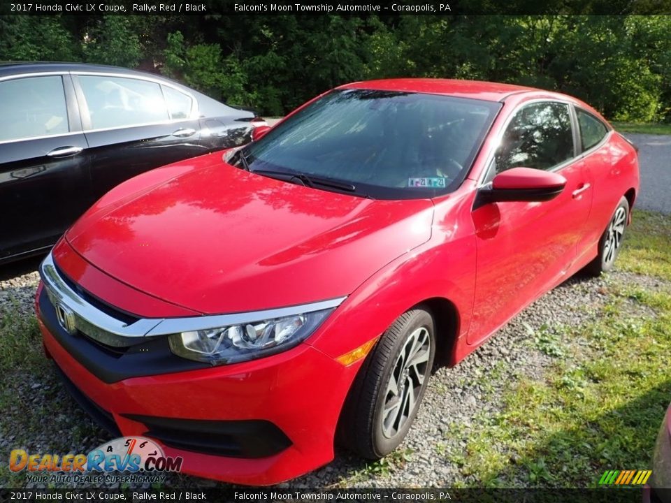 Front 3/4 View of 2017 Honda Civic LX Coupe Photo #1