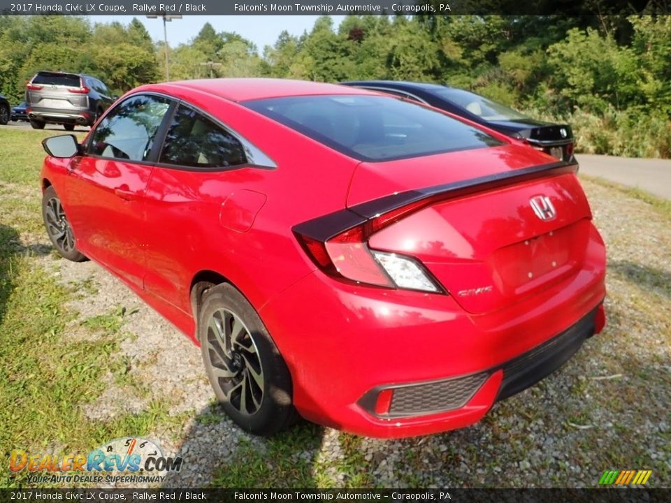 2017 Honda Civic LX Coupe Rallye Red / Black Photo #2