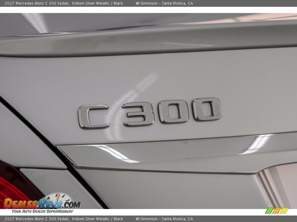 2017 Mercedes-Benz C 300 Sedan Iridium Silver Metallic / Black Photo #7