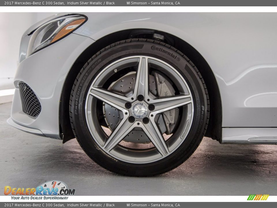 2017 Mercedes-Benz C 300 Sedan Iridium Silver Metallic / Black Photo #8
