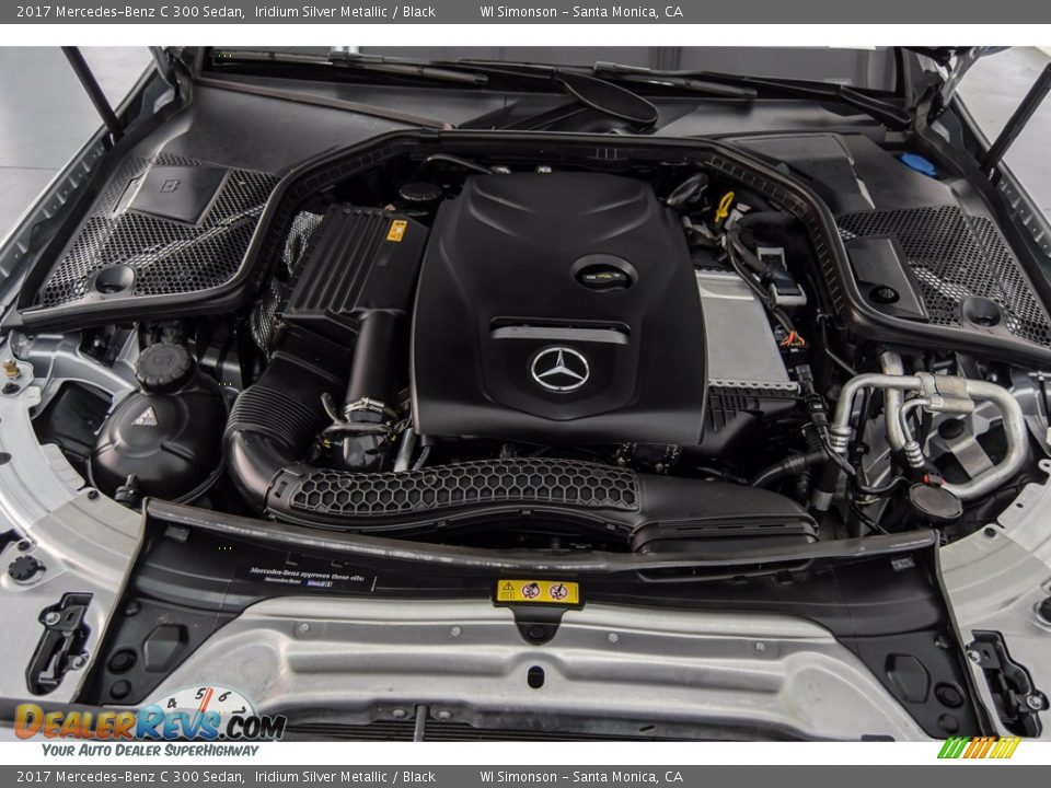 2017 Mercedes-Benz C 300 Sedan Iridium Silver Metallic / Black Photo #9
