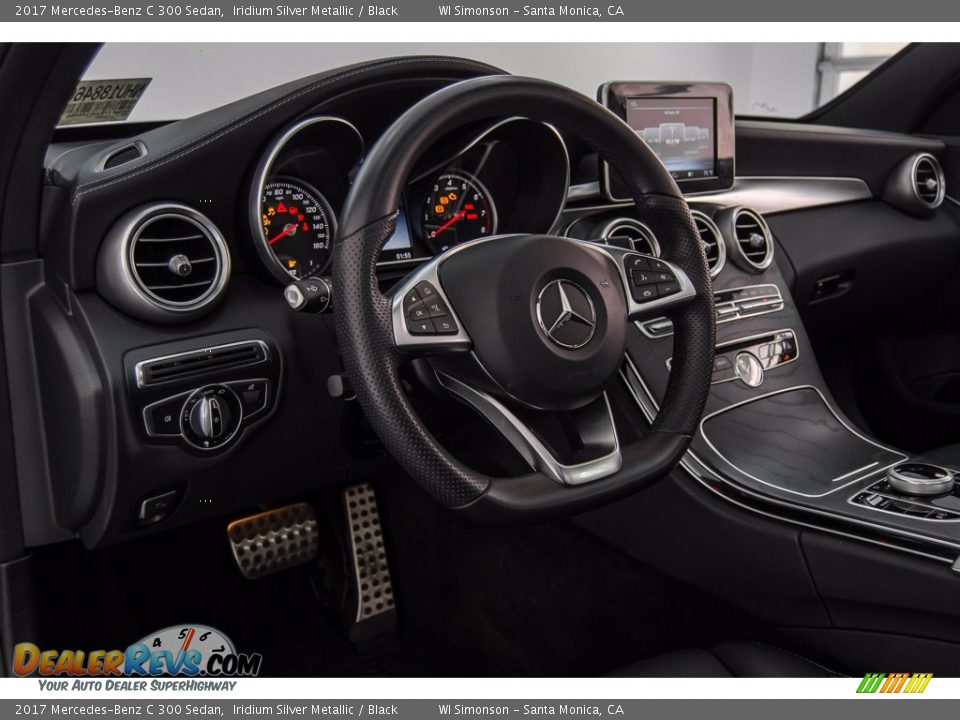 2017 Mercedes-Benz C 300 Sedan Iridium Silver Metallic / Black Photo #21