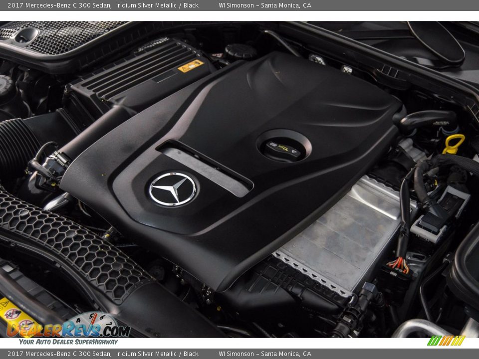2017 Mercedes-Benz C 300 Sedan Iridium Silver Metallic / Black Photo #28