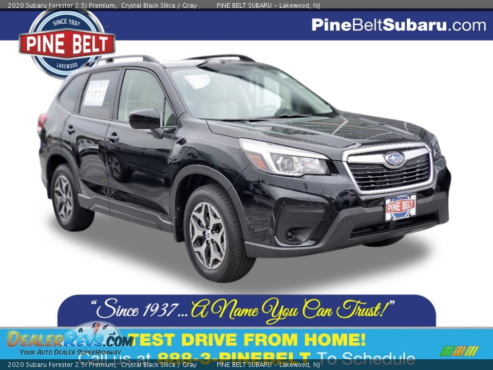 2020 Subaru Forester 2.5i Premium Crystal Black Silica / Gray Photo #1