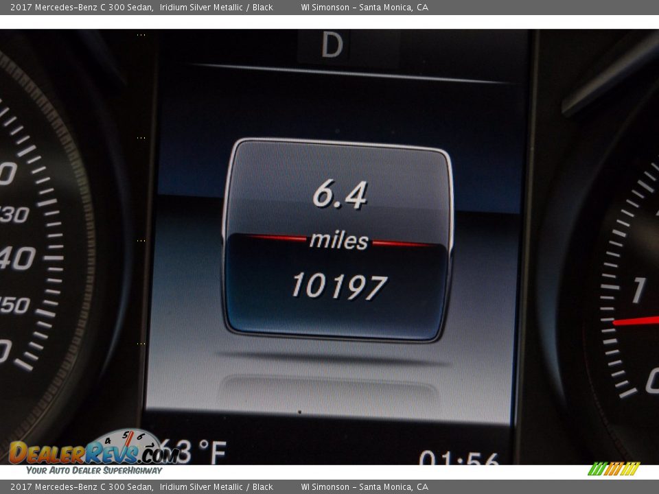 2017 Mercedes-Benz C 300 Sedan Iridium Silver Metallic / Black Photo #31