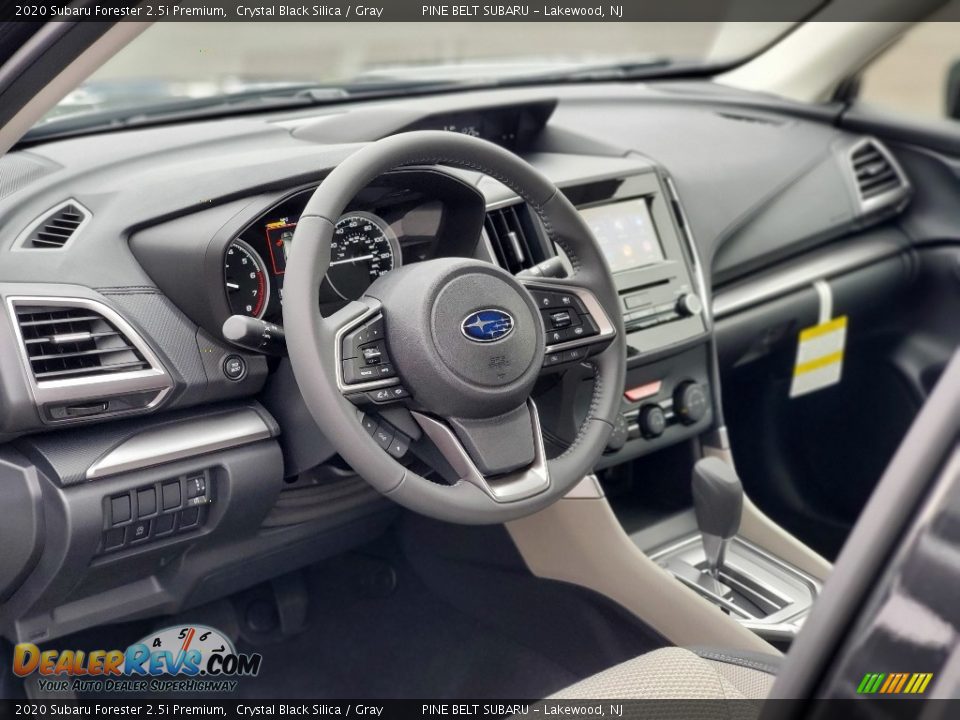 2020 Subaru Forester 2.5i Premium Crystal Black Silica / Gray Photo #12