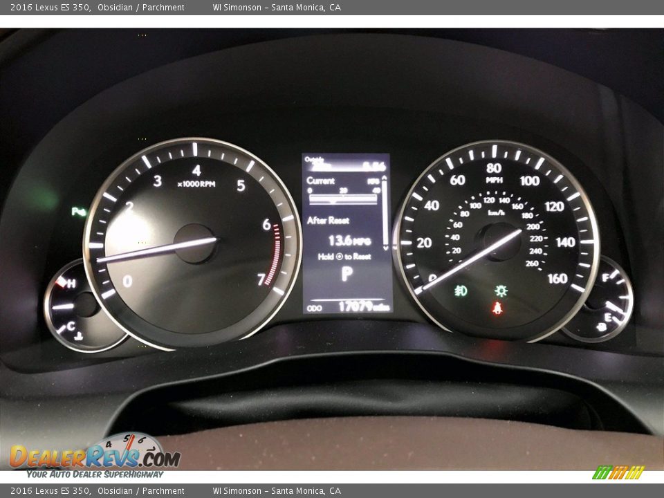 2016 Lexus ES 350 Gauges Photo #20