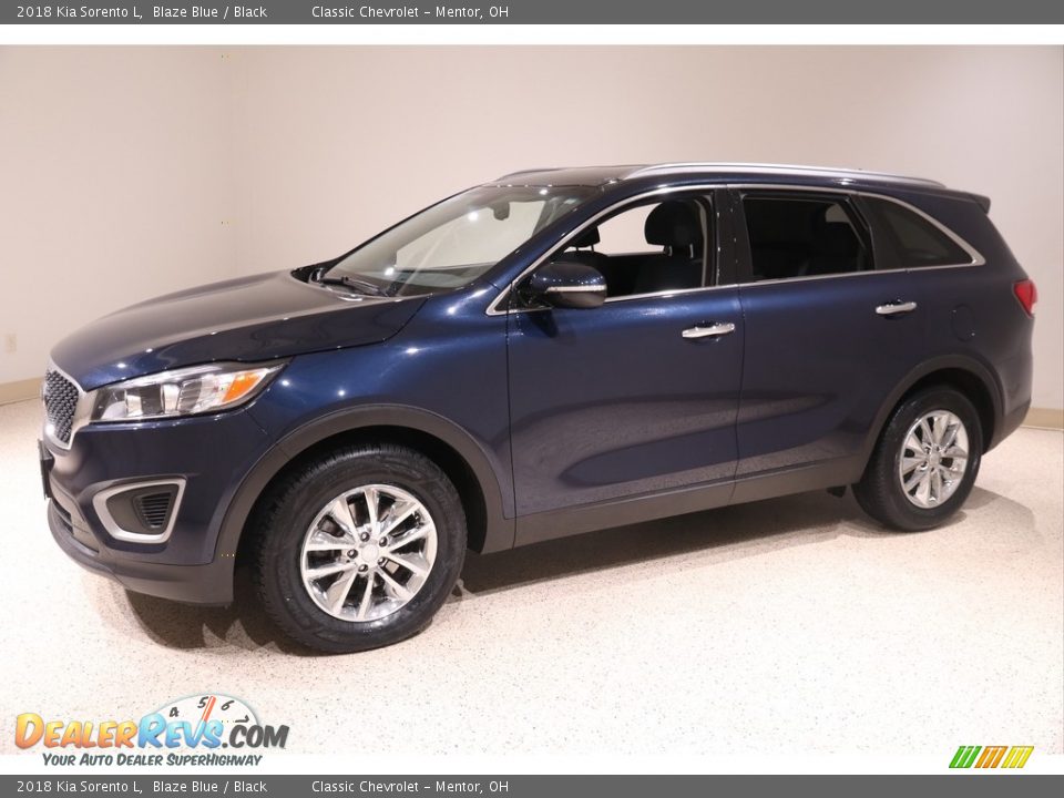 Blaze Blue 2018 Kia Sorento L Photo #3