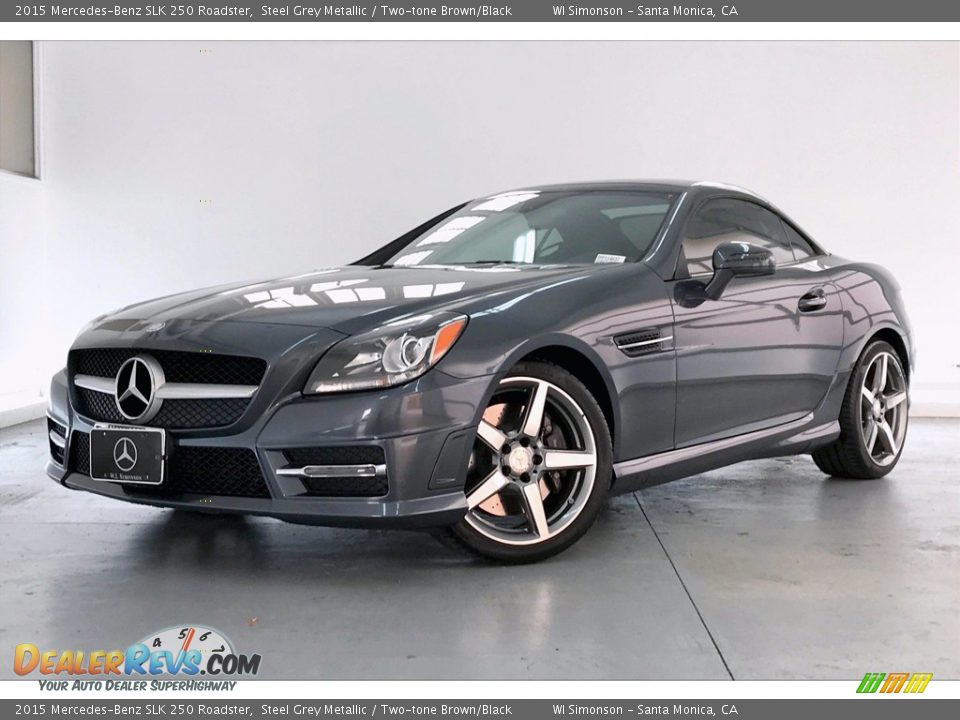 Steel Grey Metallic 2015 Mercedes-Benz SLK 250 Roadster Photo #12