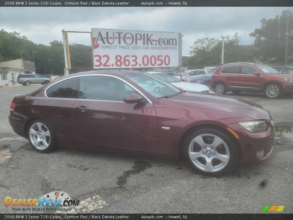 2008 BMW 3 Series 328i Coupe Crimson Red / Black Dakota Leather Photo #2