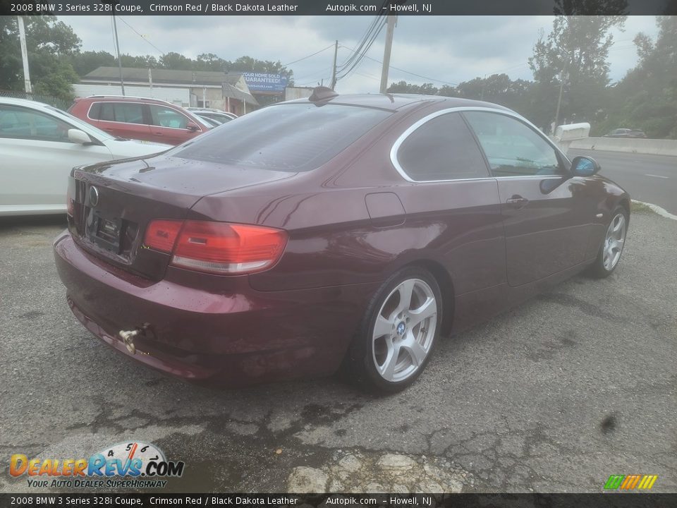 2008 BMW 3 Series 328i Coupe Crimson Red / Black Dakota Leather Photo #3