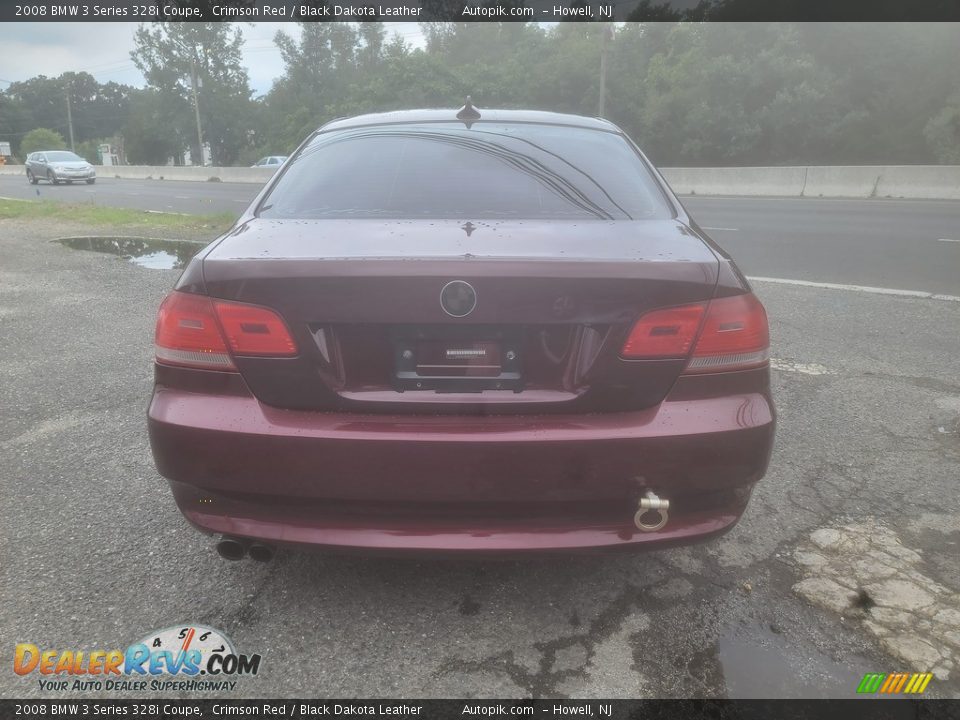 2008 BMW 3 Series 328i Coupe Crimson Red / Black Dakota Leather Photo #4